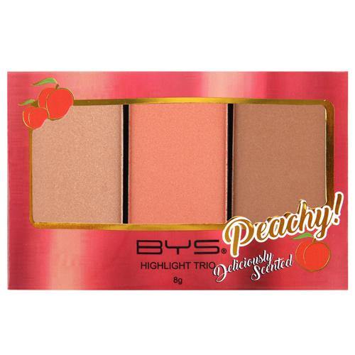 BYS - Highlight Trio Peach - www.indiancart.com.au - Blushes & Bronzers - BYS - BYS