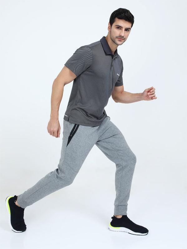 JOLGER Men's Polyester Grey colour Polo T- Shirt - www.indiancart.com.au - T-Shirt - Jolger - Jolger