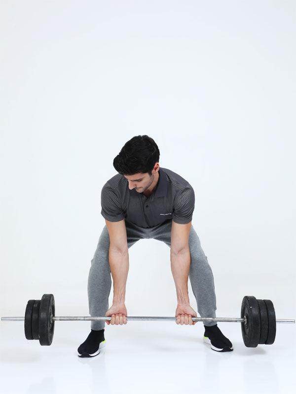 JOLGER Men's Polyester Grey colour Polo T- Shirt - www.indiancart.com.au - T-Shirt - Jolger - Jolger