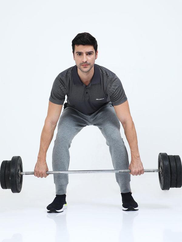 JOLGER Men's Polyester Grey colour Polo T- Shirt - www.indiancart.com.au - T-Shirt - Jolger - Jolger