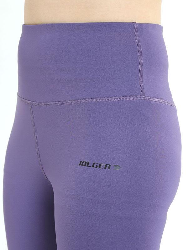 JOLGER Women's Polyester Purple High Waist Tights/Legging - www.indiancart.com.au - Legging - Jolger - Jolger