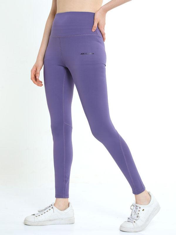JOLGER Women's Polyester Purple High Waist Tights/Legging - www.indiancart.com.au - Legging - Jolger - Jolger