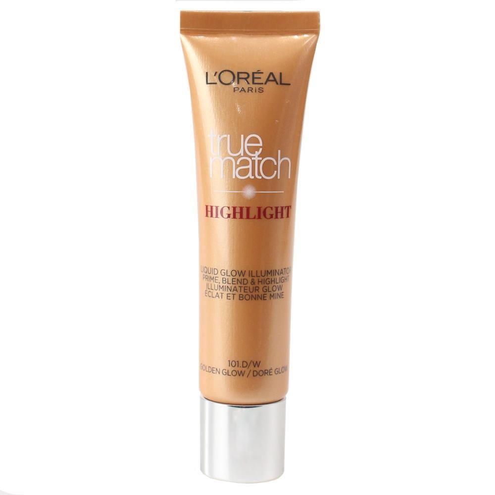 L'Oreal True Match Highlight Liquid Glow Illuminator 30ml - 101 D/W Golden Glow - www.indiancart.com.au - Foundation - L'Oréal - Loreal