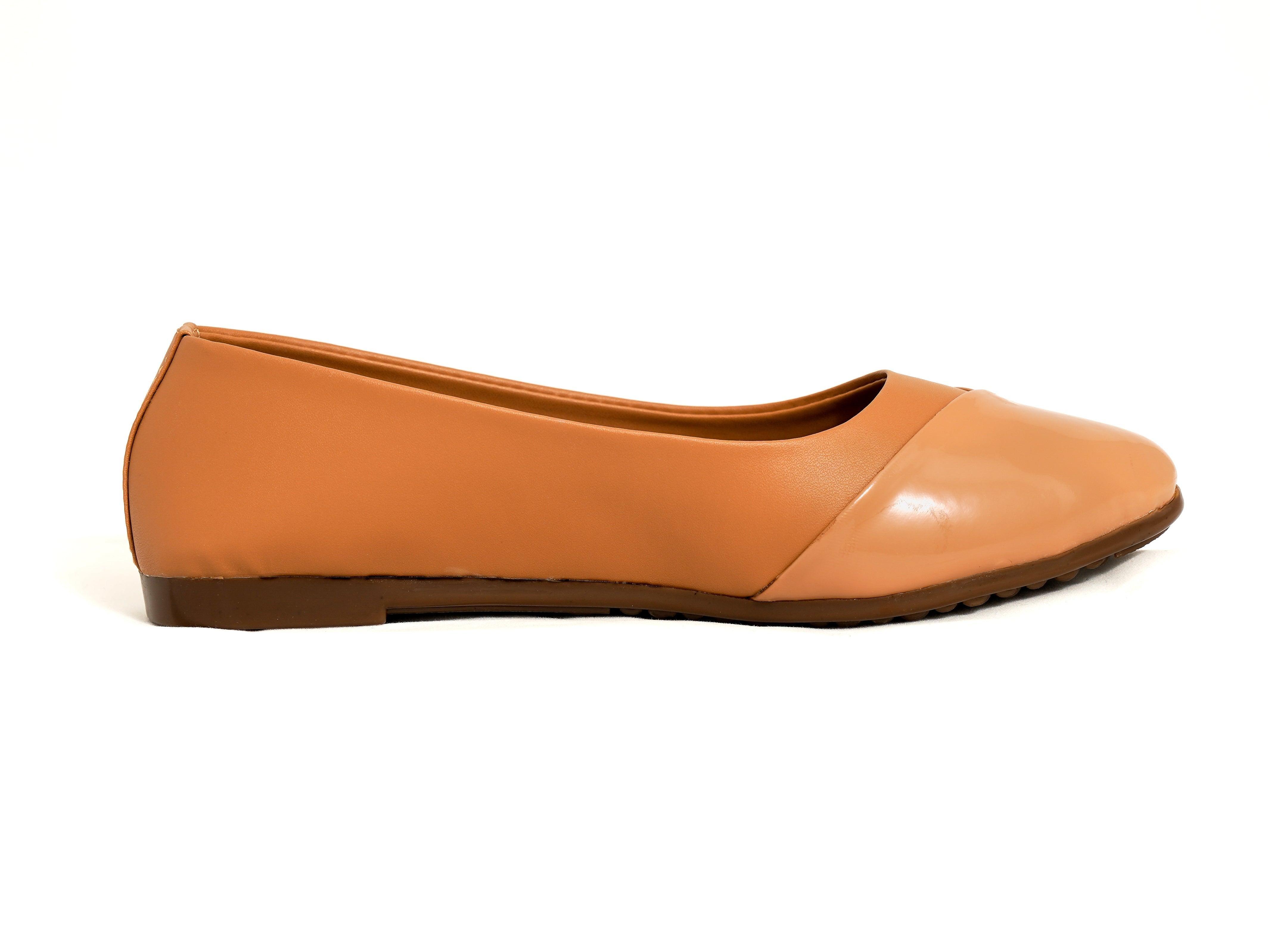 Ladly pointed tan colour Womens low heal shoe - www.indiancart.com.au - - - Indian Cart