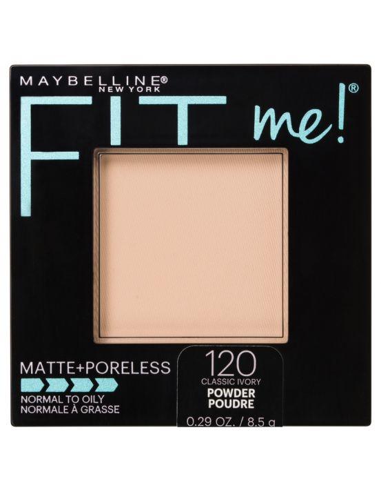 Maybelline Fit Me Matte & Poreless Pressed Powder - Classic Ivory 120 - www.indiancart.com.au - Foundation - Maybelline - Maybelline