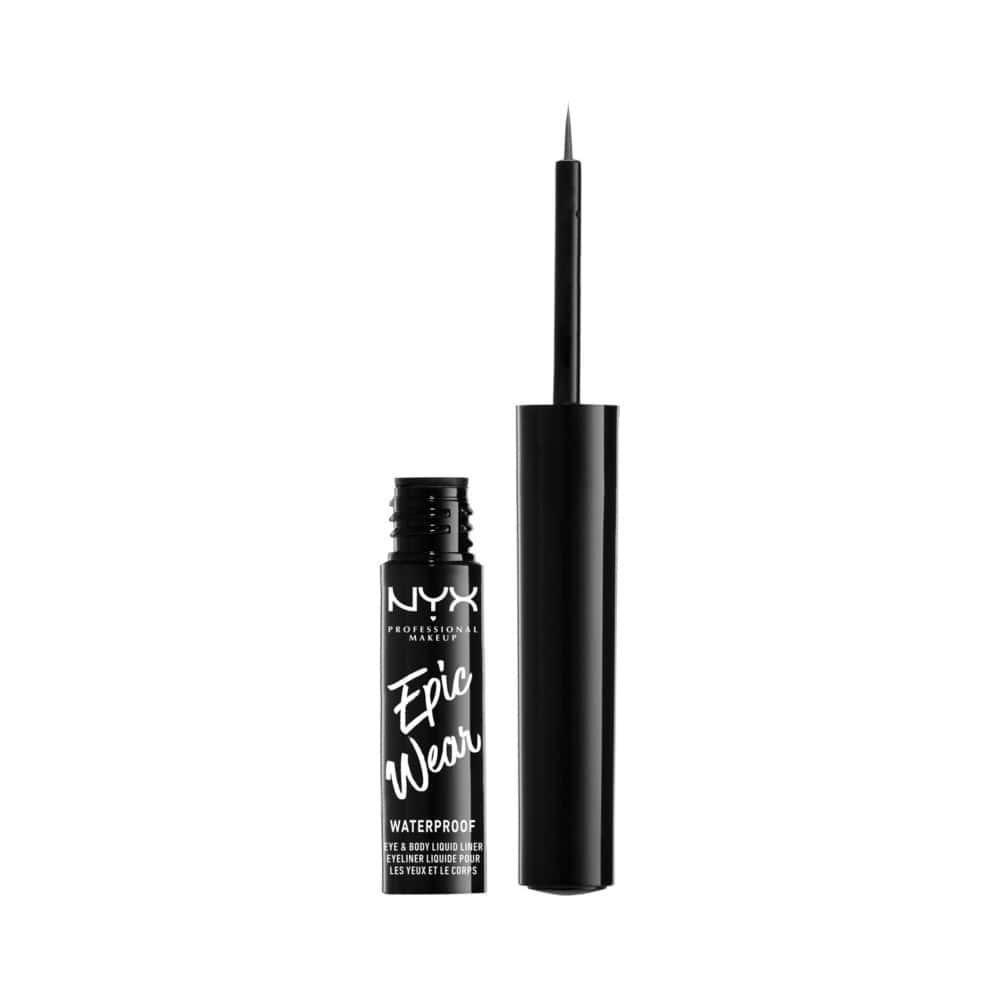 NYX 3.5mL EPIC WEAR METALLIC EYE & BODY LIQUID LINER 02 GUNMETAL (CARDED) - www.indiancart.com.au - Eye Liner - NYX - NYX