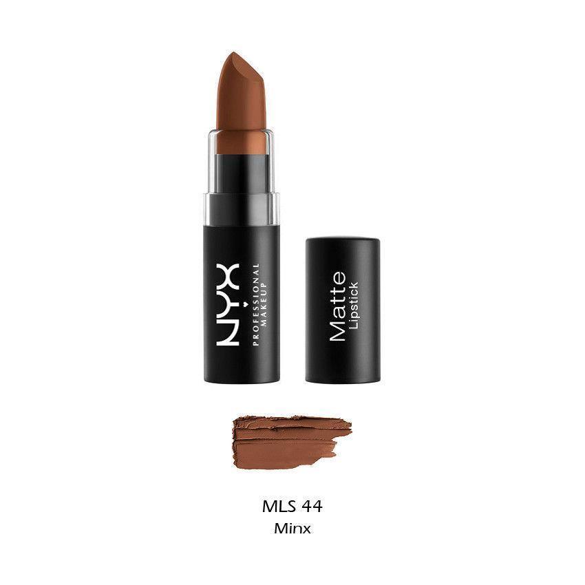 NYX 4.5g Matte Lipstick MLS44 Minx (non carded) - www.indiancart.com.au - lipstick - NYX - NYX