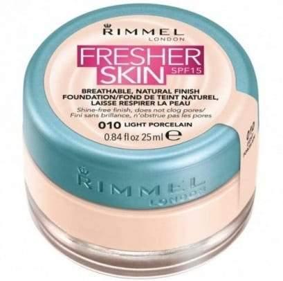 Rimmel 25 ml fresher skin foundation 010 Light Porcelain SPF 15 (Non Carded) - www.indiancart.com.au - Foundation - Rimmel - Rimmel