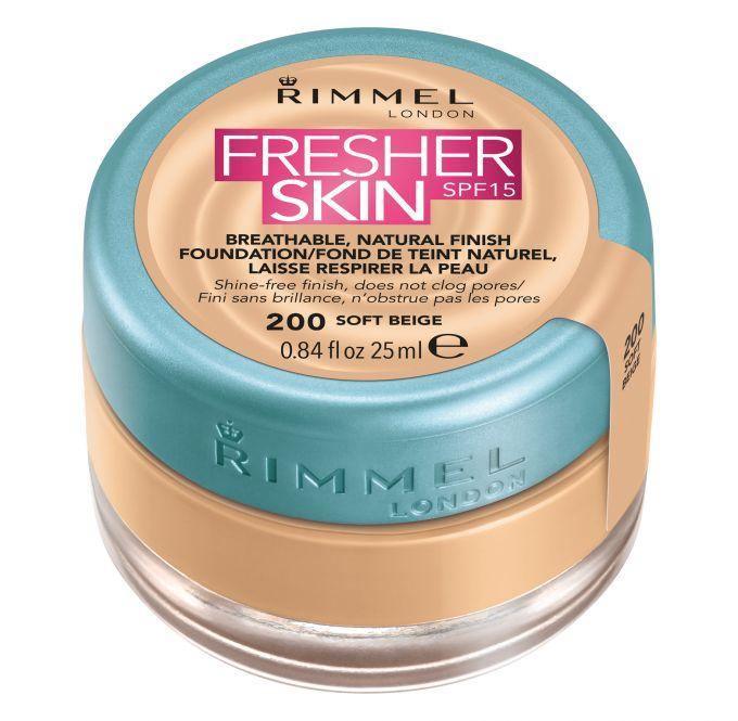 Rimmel 25mL fresher skin foundation 200 soft beige (carded) - www.indiancart.com.au - Foundation - Rimmel - Rimmel