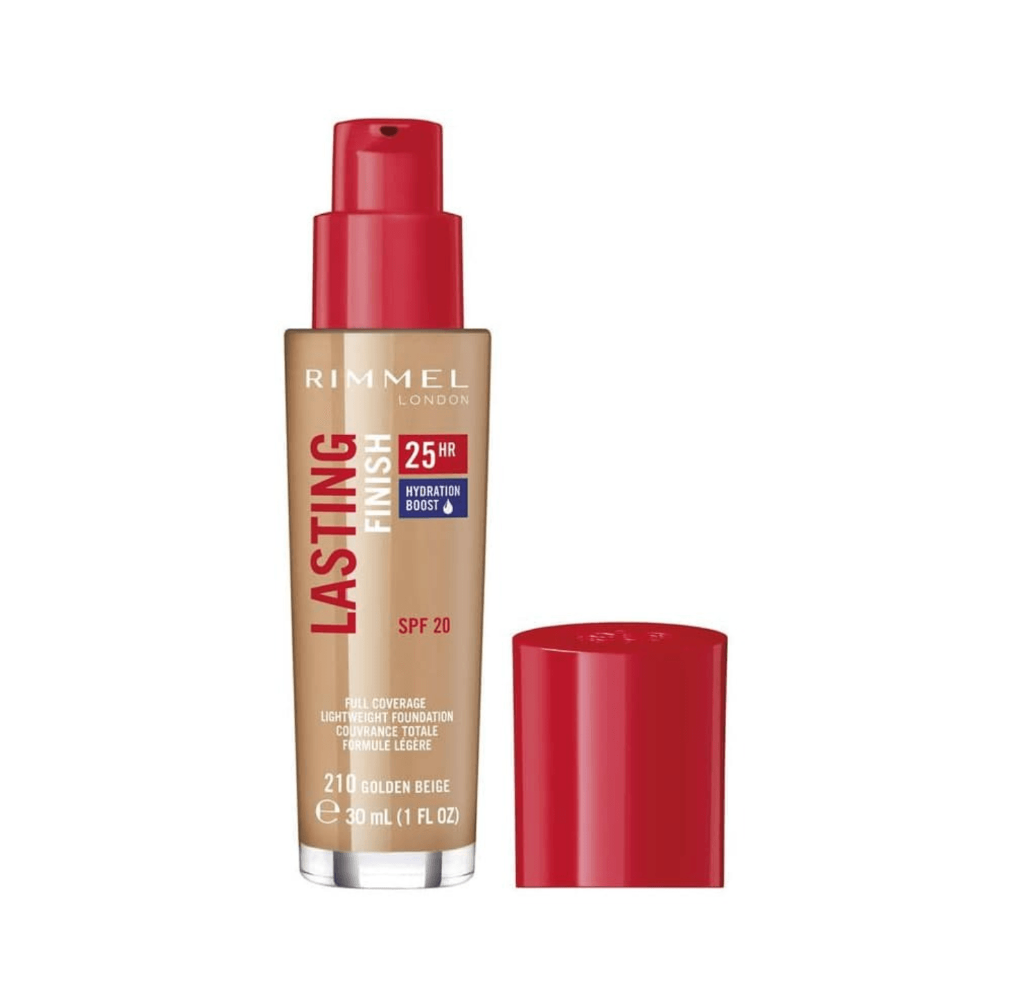 Rimmel London Lasting Finish 25HR Foundation Golden Beige 210 - Golden Beige - www.indiancart.com.au - Foundation - Rimmel - Rimmel