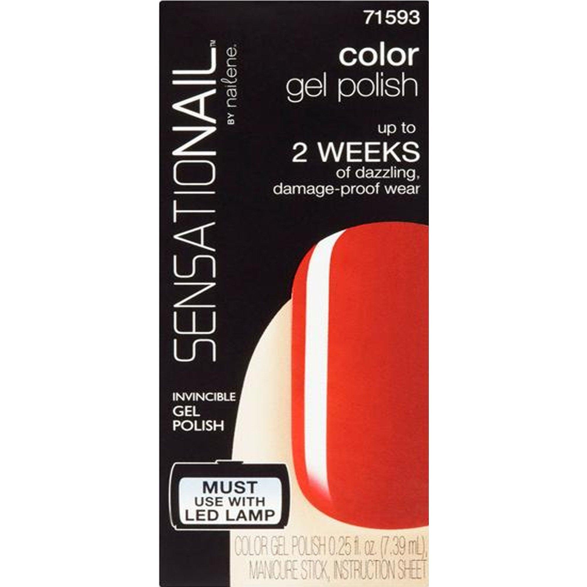 SensatioNail Damage Proof LED Gel Polish - Scarlet Red 7.39ml Code: 71593 - www.indiancart.com.au - Nail Polishes - Nailene - Nailene