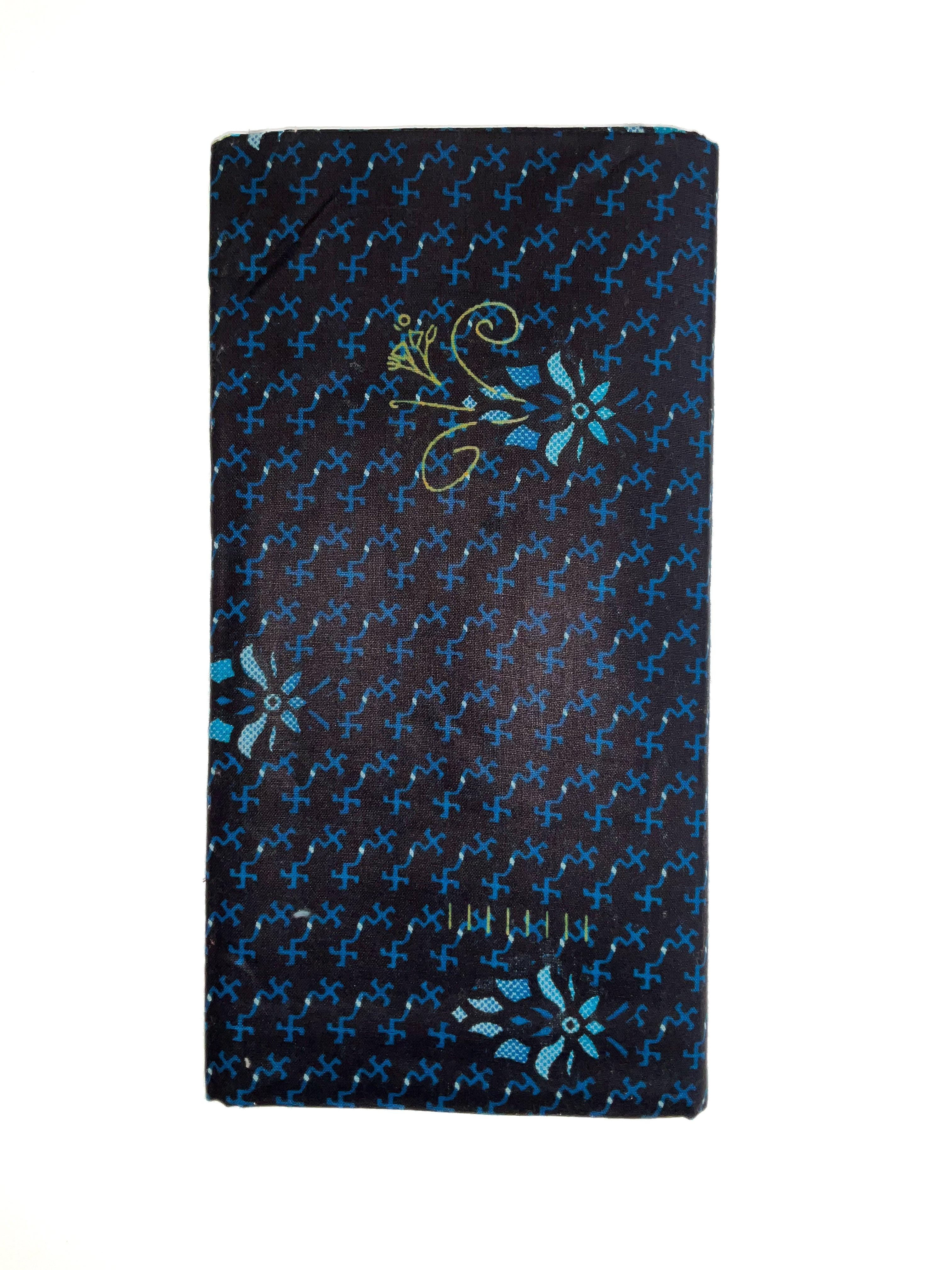 Blue Colour STAR Men’s 100% Cotton Printed Lungi 2m unstitched - www.indiancart.com.au - Lungi - Lungi - Indian Cart