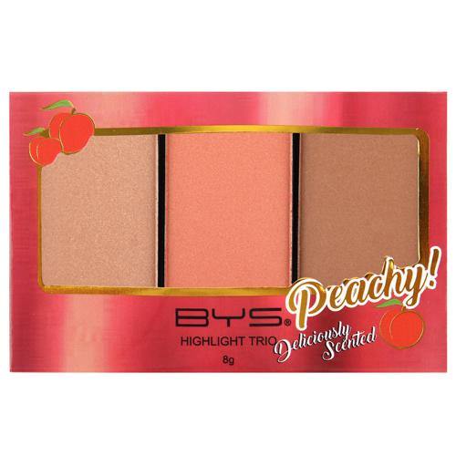 BYS - Highlight Trio Peach - www.indiancart.com.au - Blushes & Bronzers - BYS - BYS