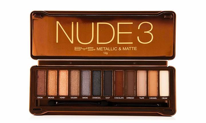 BYS Nude 3 Eyeshadow Tin 12 Piece - www.indiancart.com.au - Eyeshadow - BYS - BYS