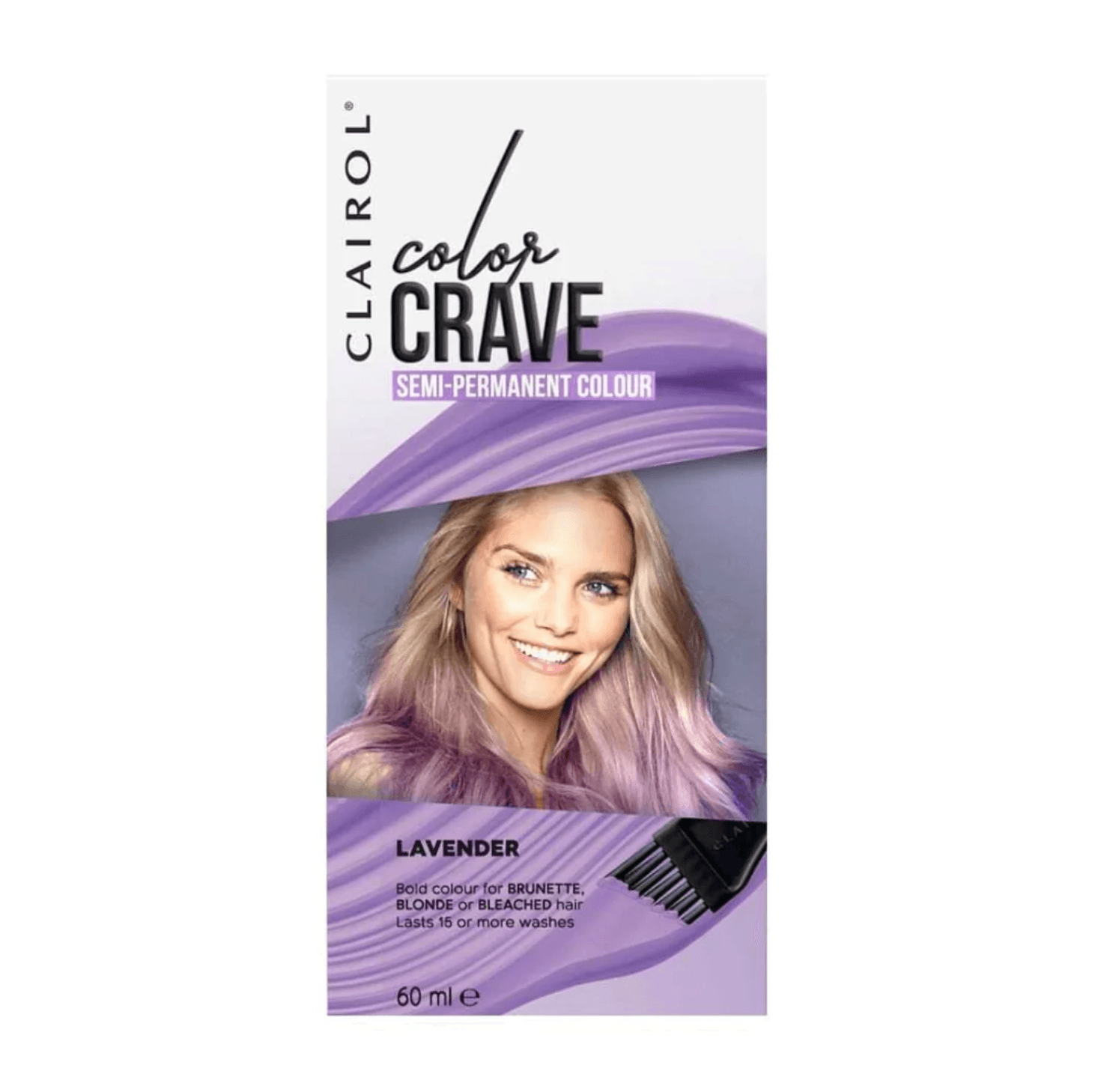 Clairol Colour Crave Semi Permanent Colour Lavender 60ml - www.indiancart.com.au - Hair Color - Clairol - CLAIROL