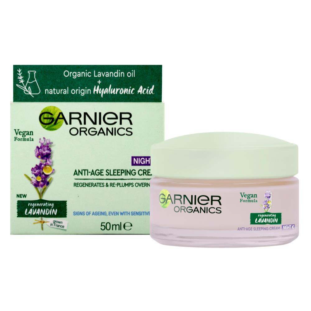 GARNIER 50mL ANTI- AGE SLEEPING NIGHT CREAM REGENERATING LAVANDIN - www.indiancart.com.au - cream - Garnier - Garnier