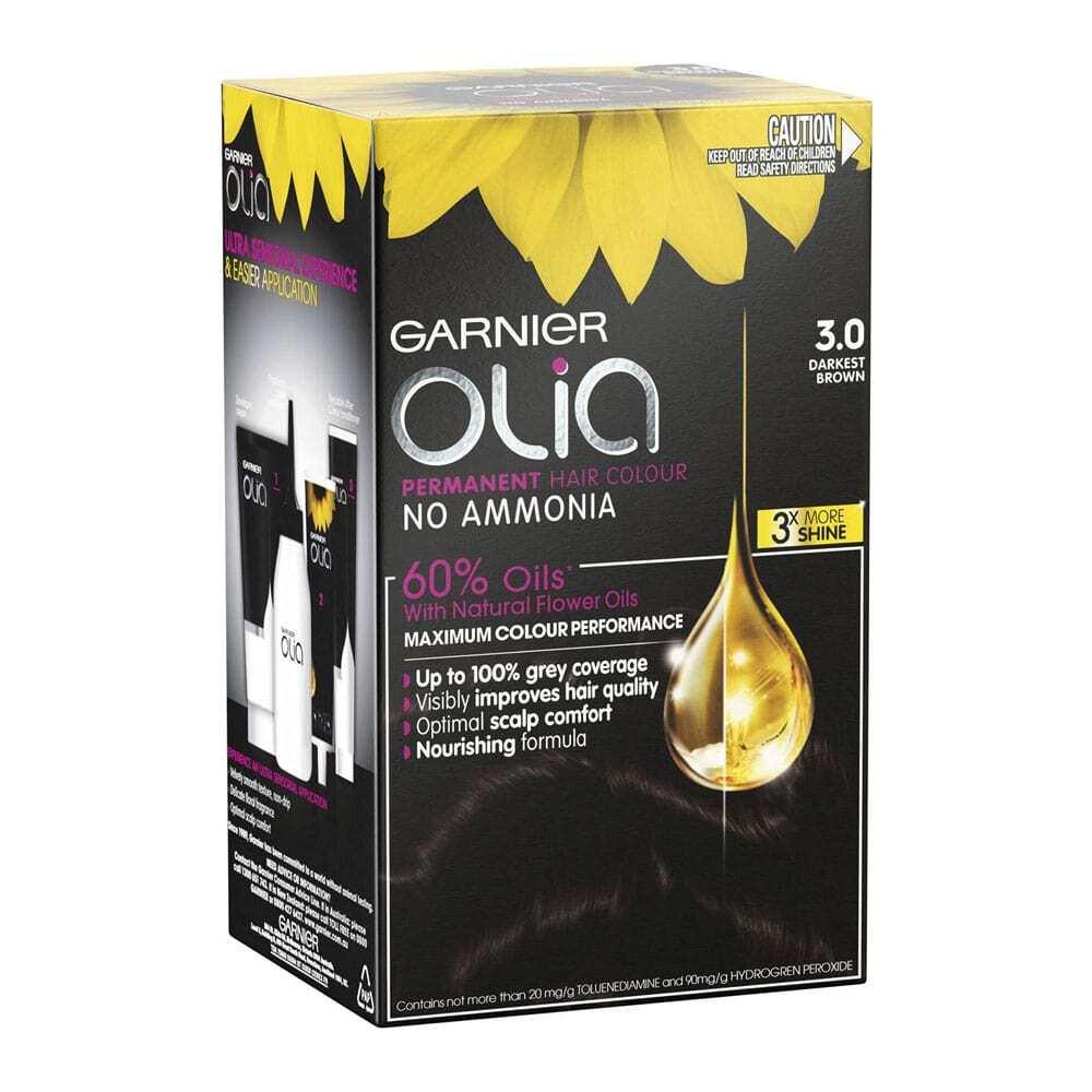 Garnier Olia Permanent Hair Colour 3.0 Darkest Brown - www.indiancart.com.au - Hair Colour - Garnier - Garnier