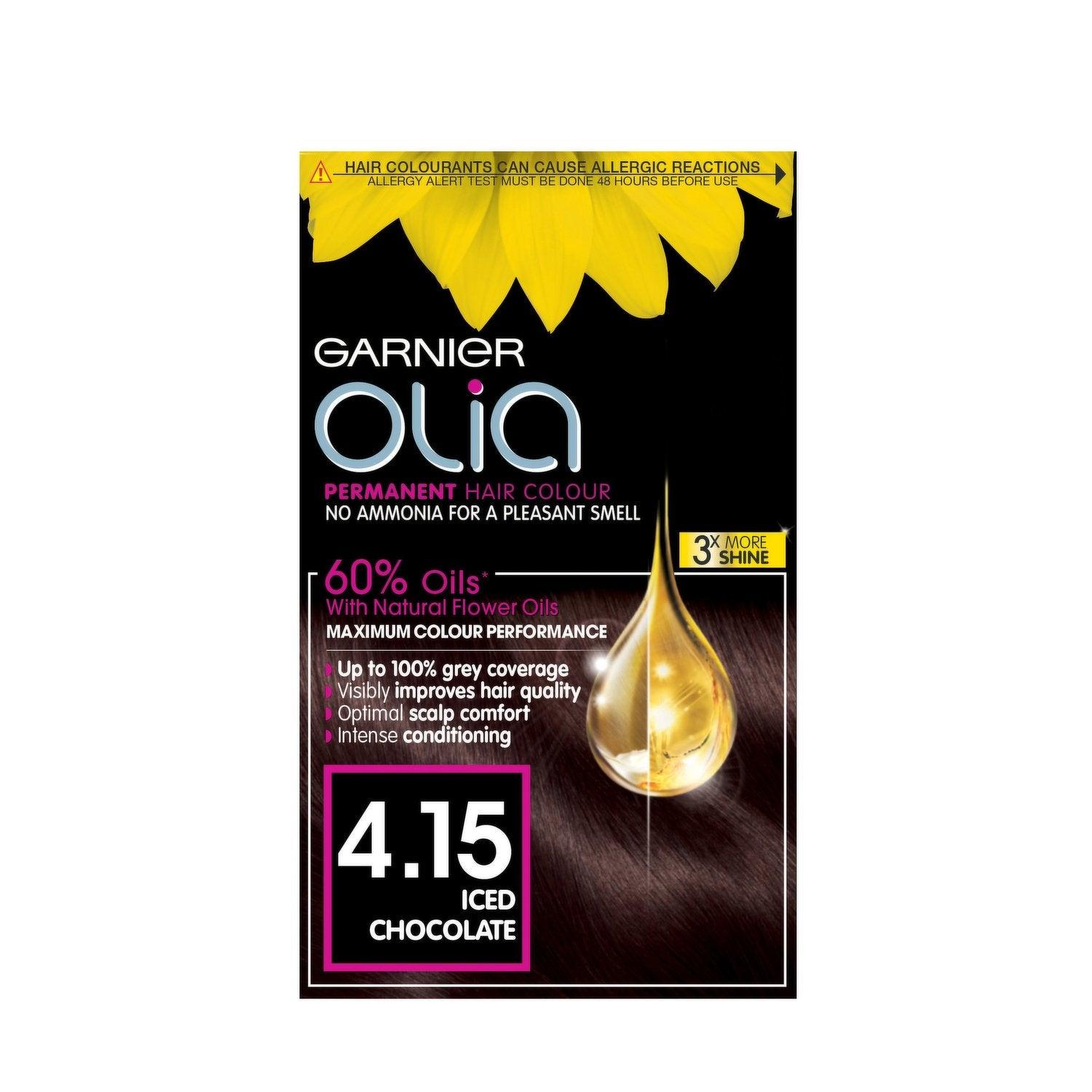 Garnier Olia Permanent Hair Colour 4.15 Iced Chocolate - www.indiancart.com.au - Hair Colour - Garnier - Garnier