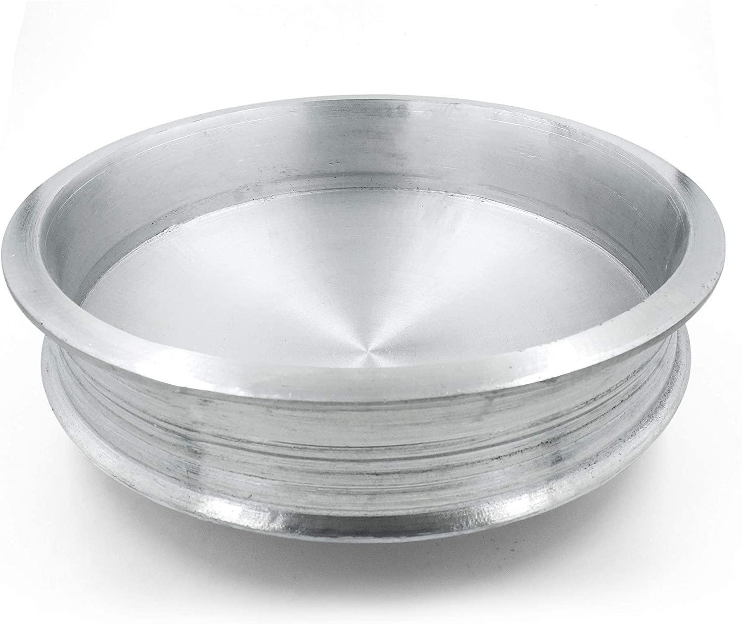 Healthy Indalium Uruli/Aluminium Pot (Diameter 15 In, Silver) - www.indiancart.com.au - Stock Pots - - Indian Cart