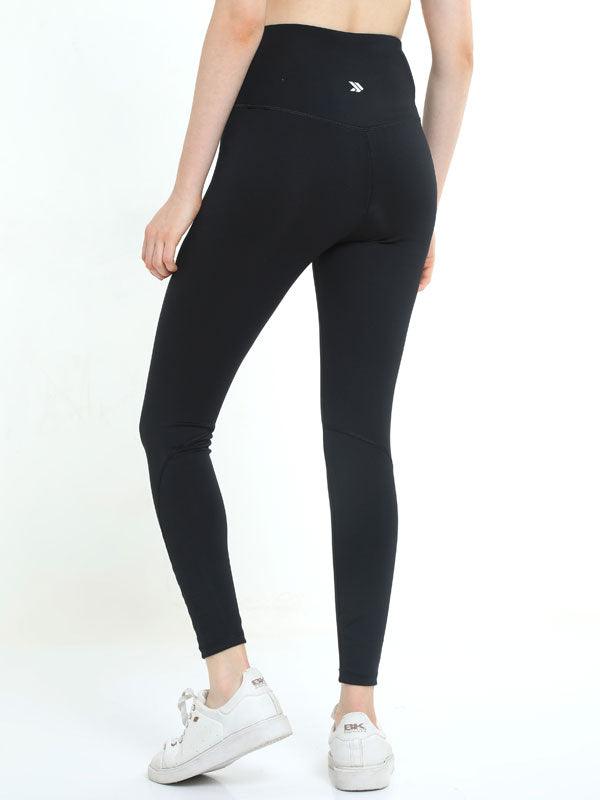 JOLGER Women's Polyester Black High Waist Tights/Legging - www.indiancart.com.au - Legging - Jolger - Jolger