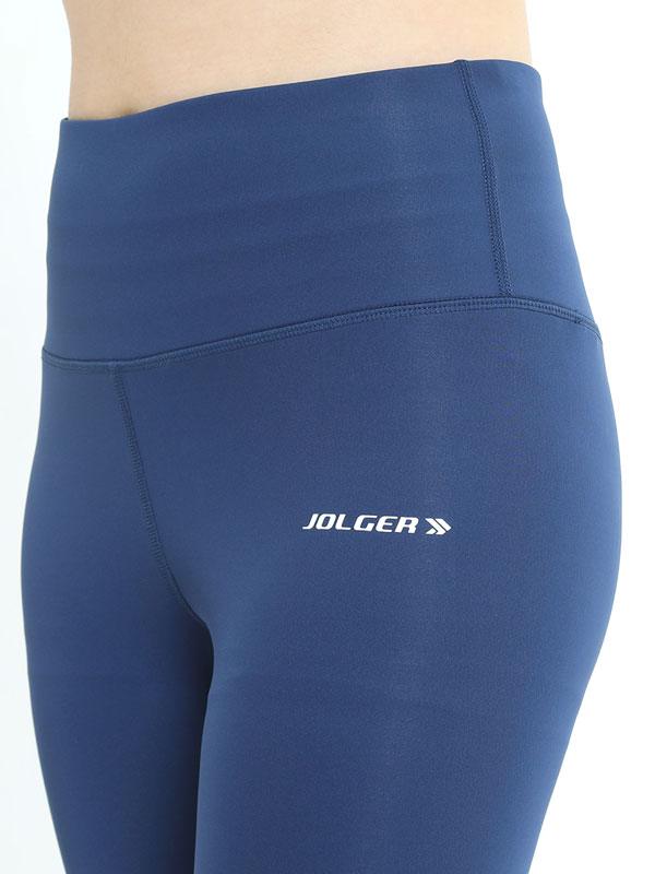 JOLGER Women's Polyester Indigo Blue High Waist Tights/Legging - www.indiancart.com.au - Legging - Jolger - Jolger