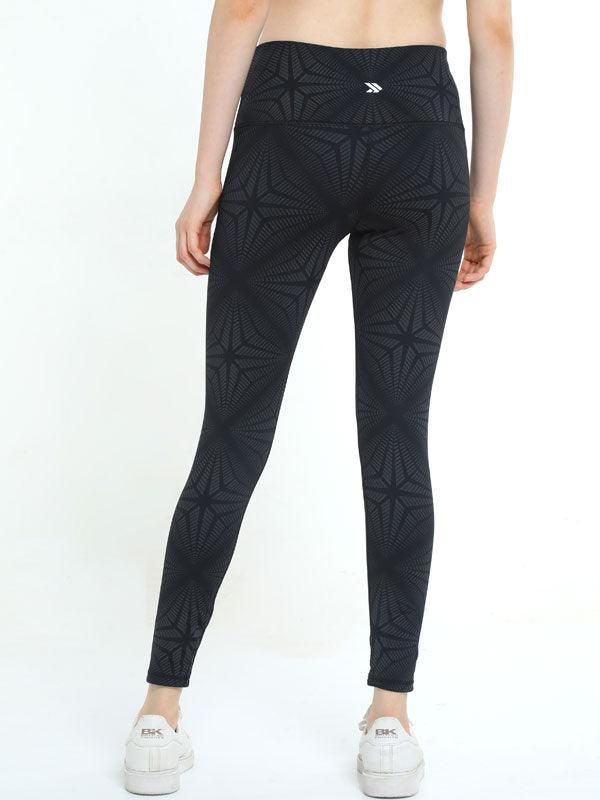 JOLGER Women's Polyester Printed Black colour High Waist Tights/Legging - www.indiancart.com.au - Legging - Jolger - www.indiancart.com.au