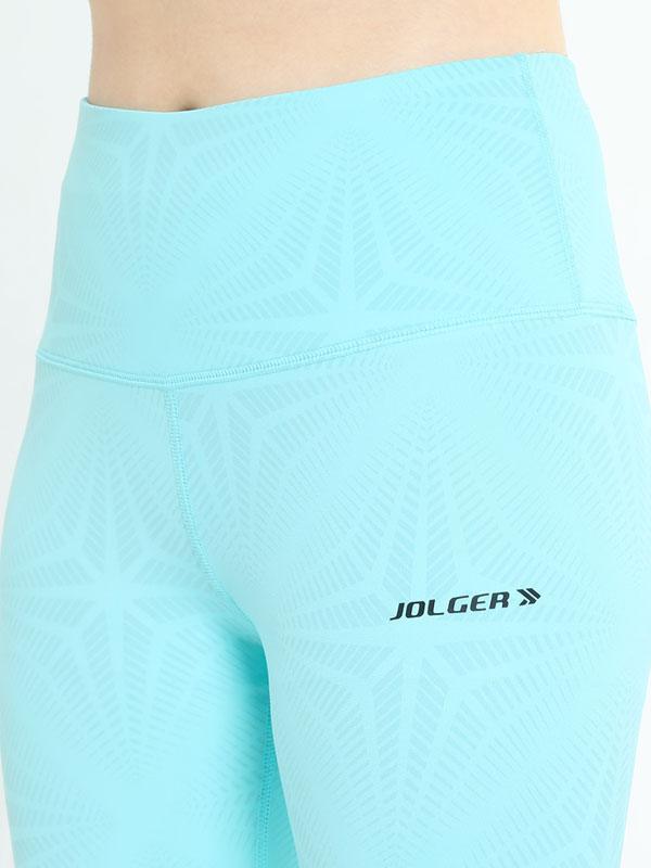JOLGER Women's Polyester Printed Turquiose Blue colour High Waist Tights/Legging - www.indiancart.com.au - Legging - Jolger - www.indiancart.com.au