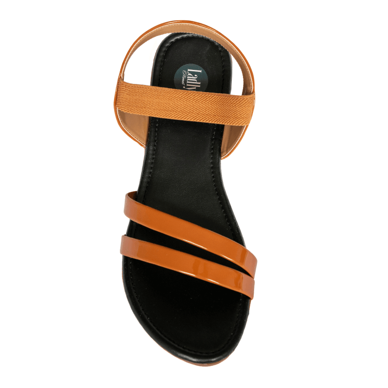 Ladly womens TAN Colour fancy Indian sandal - www.indiancart.com.au - Footwear - - Indian Cart