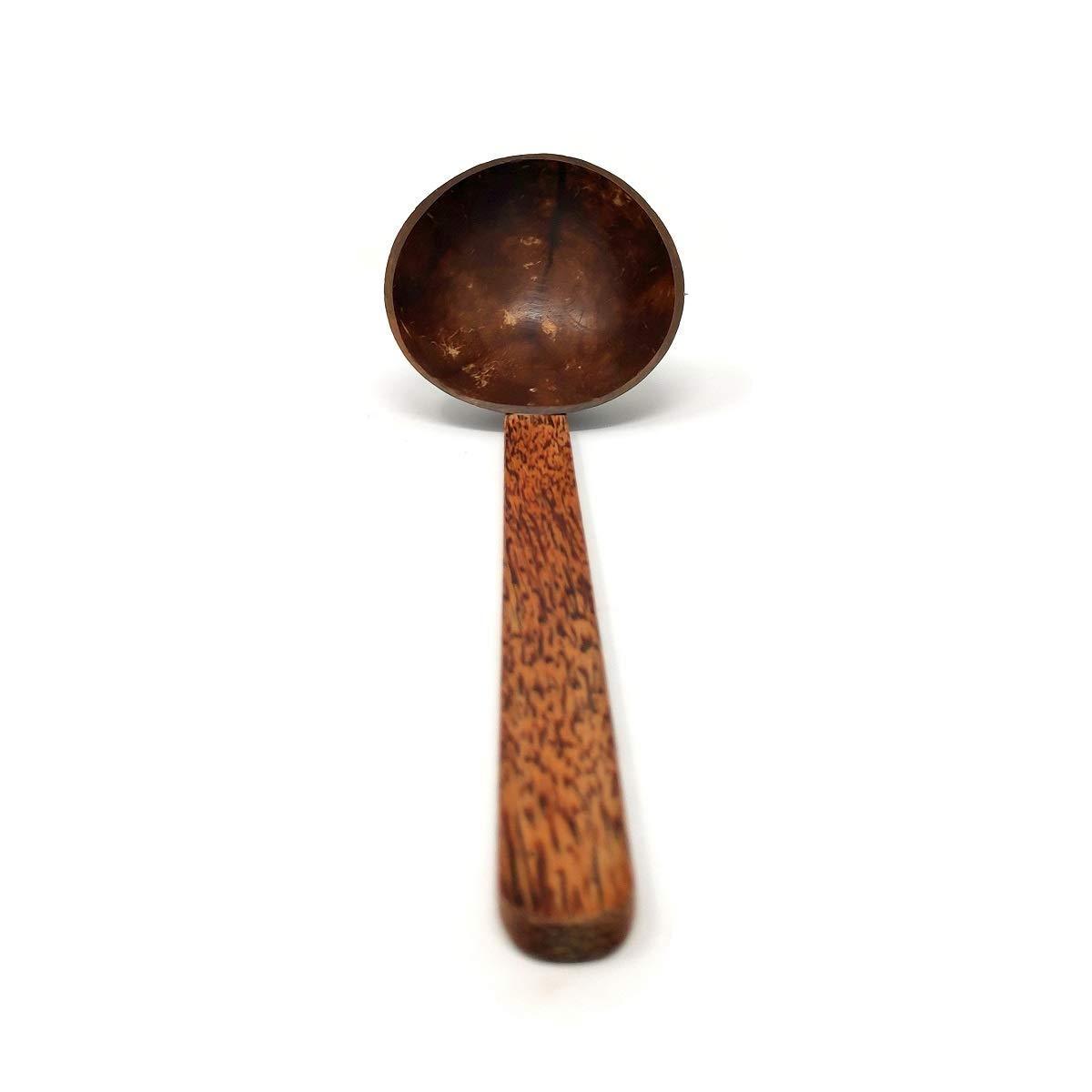 Large Coconut Shell Rice Serving Spoon/Ladle/Spatula- Natural - Organi