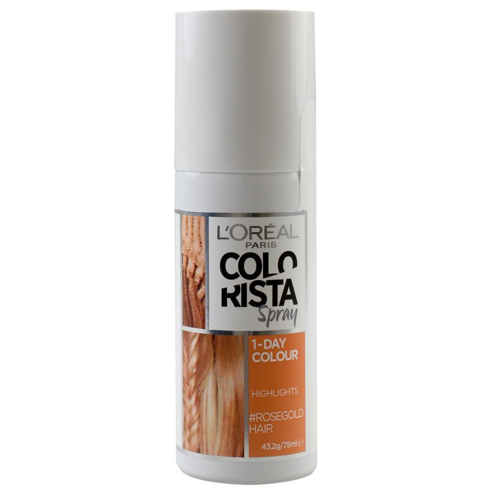 Loreal Colorista Spray Hair Colour 1 Day Rose Gold Hair 43.2g - www.indiancart.com.au - Hair Color - L'Oréal - Loreal