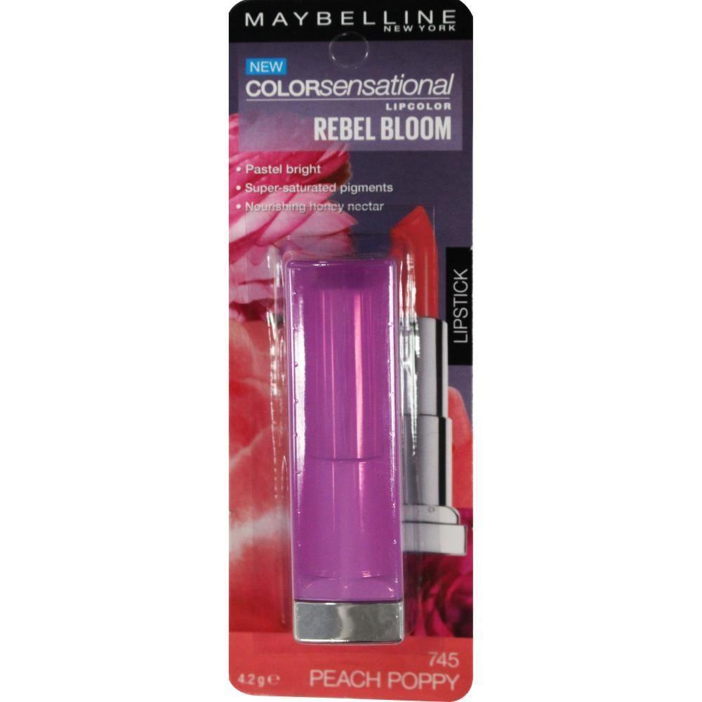 Maybelline 4.2g color sensational lipstick 745 peach poppy (Carded) - www.indiancart.com.au - lipstick - Maybelline - Maybelline