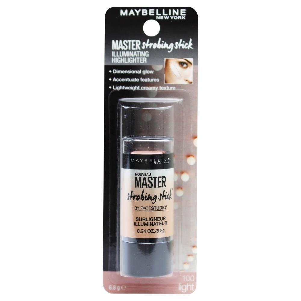 MAYBELLINE 6.8g MASTER STROBING STICK ILLUMINATING HIGHLIGHTER 100 LIGHT (CARDED) - www.indiancart.com.au - Illuminator - Maybelline - Maybelline