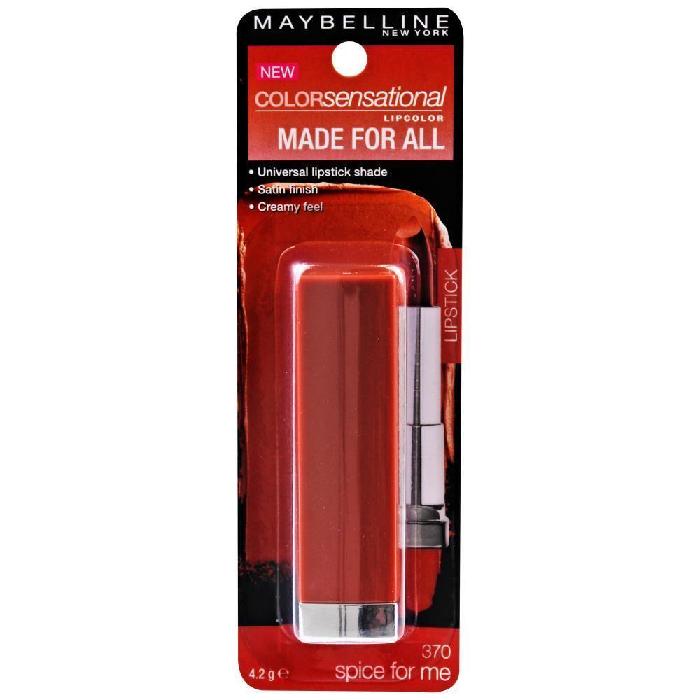 MAYBELLINE COLOUR SENSATIONAL LIPSTICK 4.2G 370 SPICE FOR ME (CARDED) - www.indiancart.com.au - lipstick - Maybelline - Maybelline