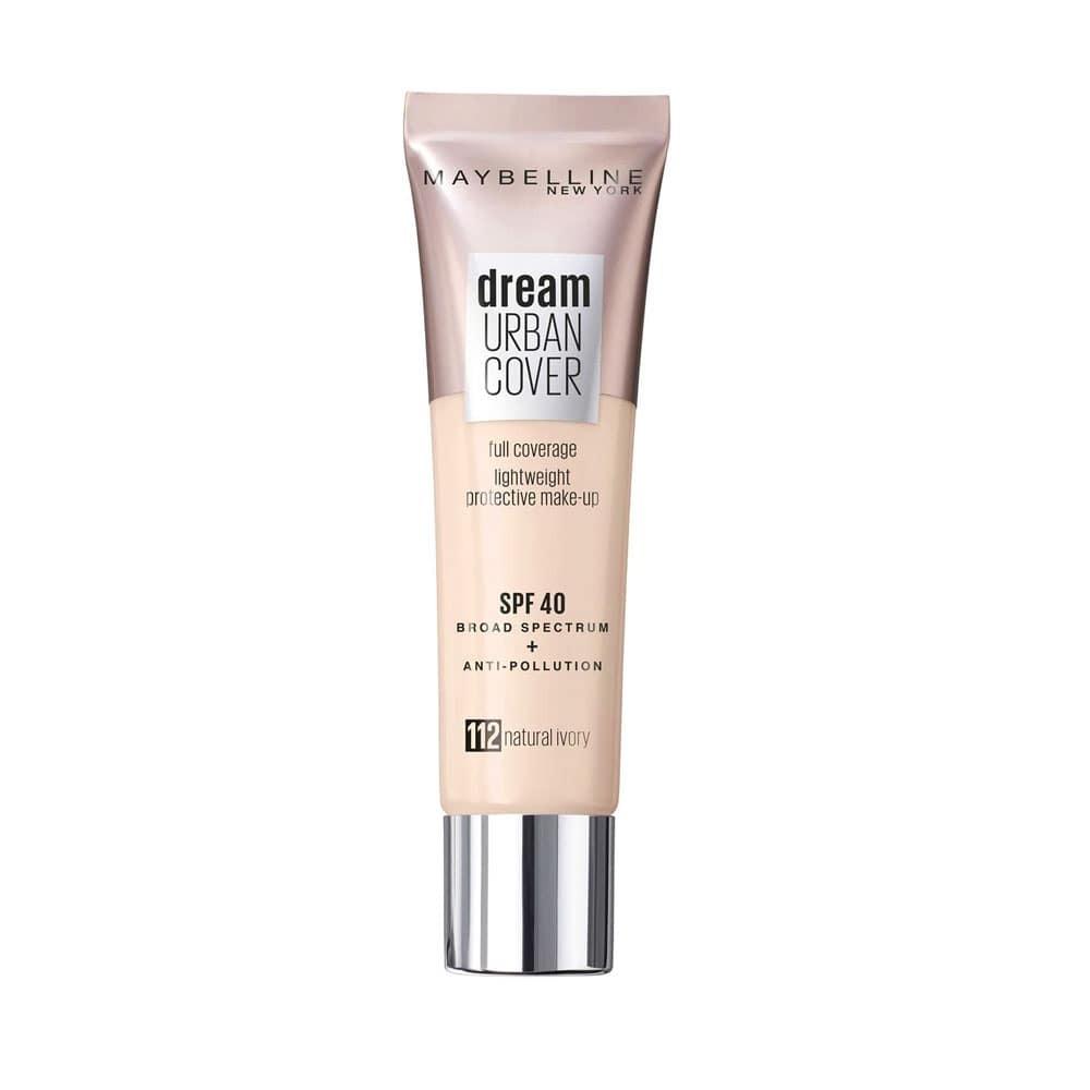 Maybelline Dream Urban Cover Full Coverage SPF40 112 Natural Ivory 30ml - www.indiancart.com.au - Foundations & Concealers - Maybelline - Maybelline