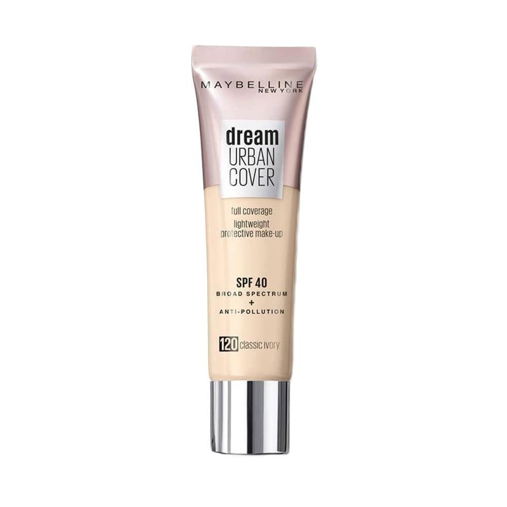 Maybelline Dream Urban Cover Full Coverage SPF40 120 Classic Ivory 30ml - www.indiancart.com.au - Foundations & Concealers - Maybelline - Maybelline