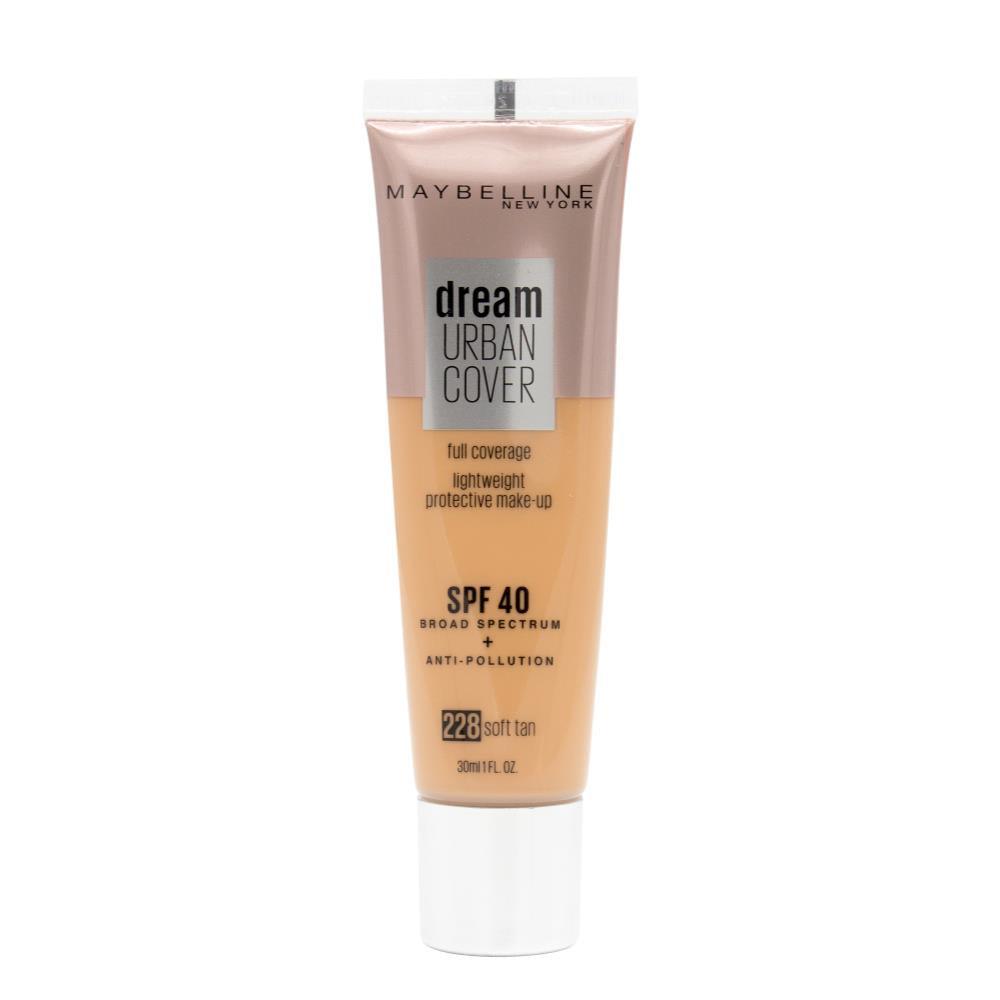 Maybelline Dream Urban Cover Full Coverage SPF40 228 Soft Tan 30ml - www.indiancart.com.au - Foundations & Concealers - Maybelline - Maybelline