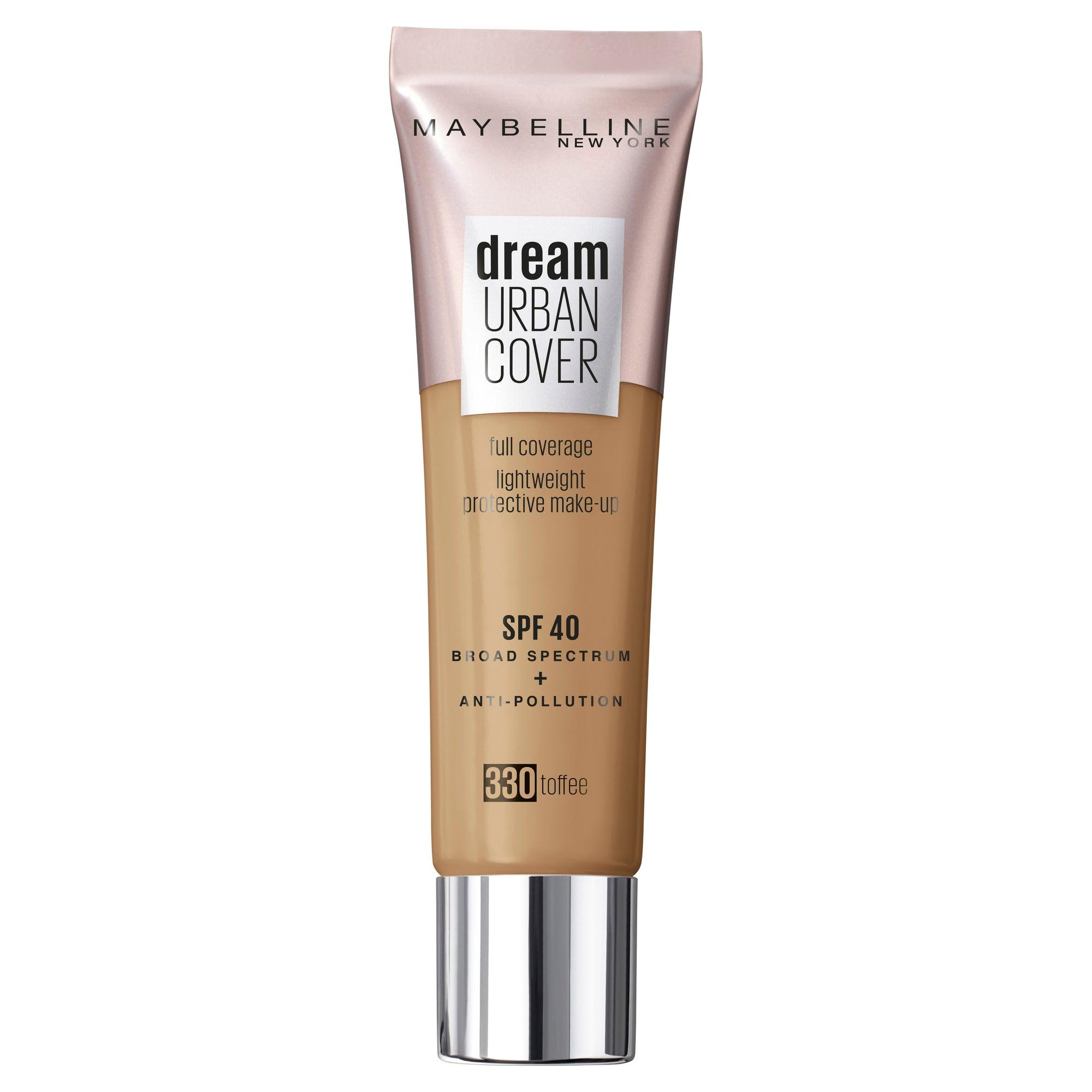 Maybelline Dream Urban Cover SPF 40 Full Coverage Foundation - 330 Toffee - www.indiancart.com.au - Foundations & Concealers - Maybelline - Maybelline