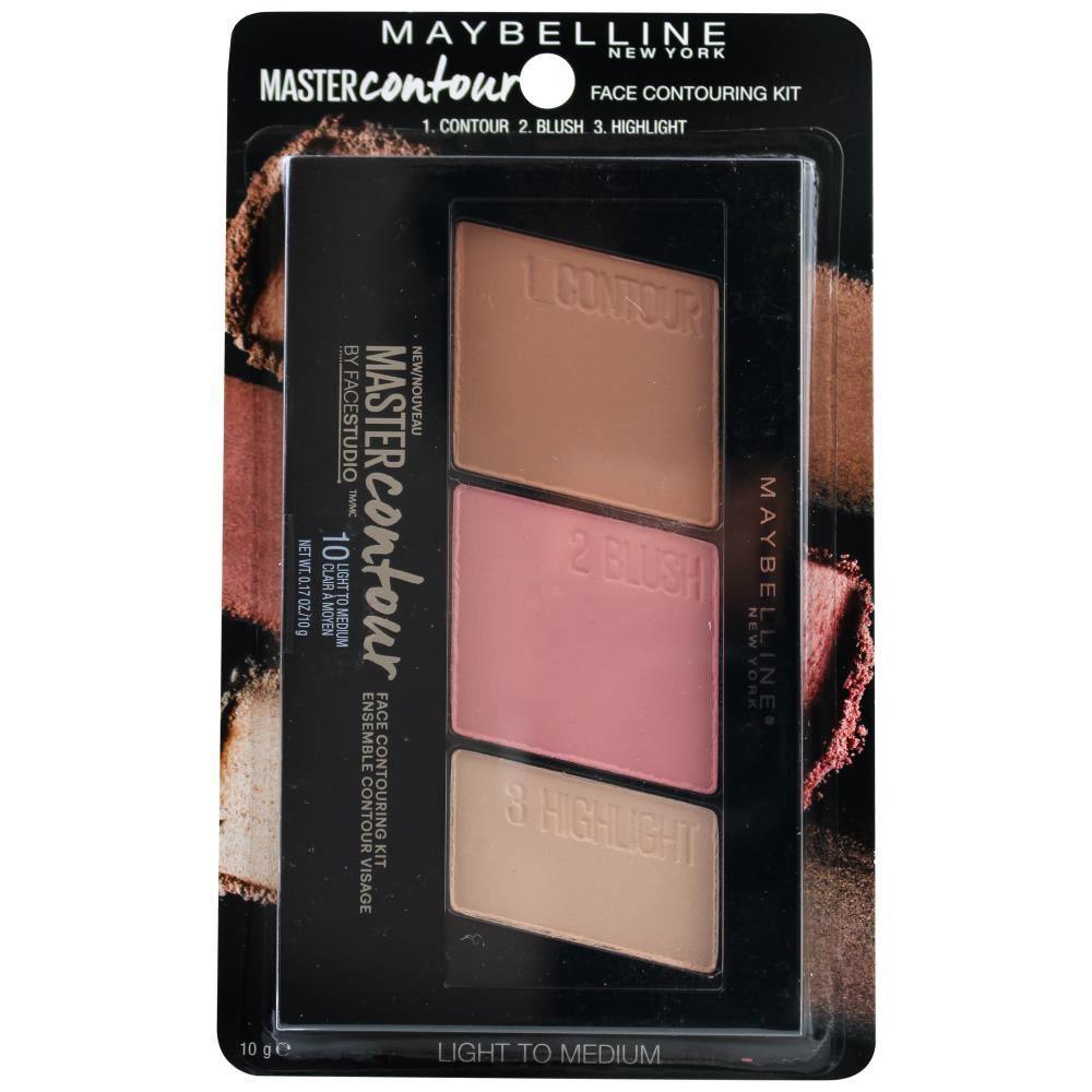 Maybelline Master Contour Face Contouring Kit 10 Light to Medium 10g - www.indiancart.com.au - Foundation - Maybelline - Maybelline