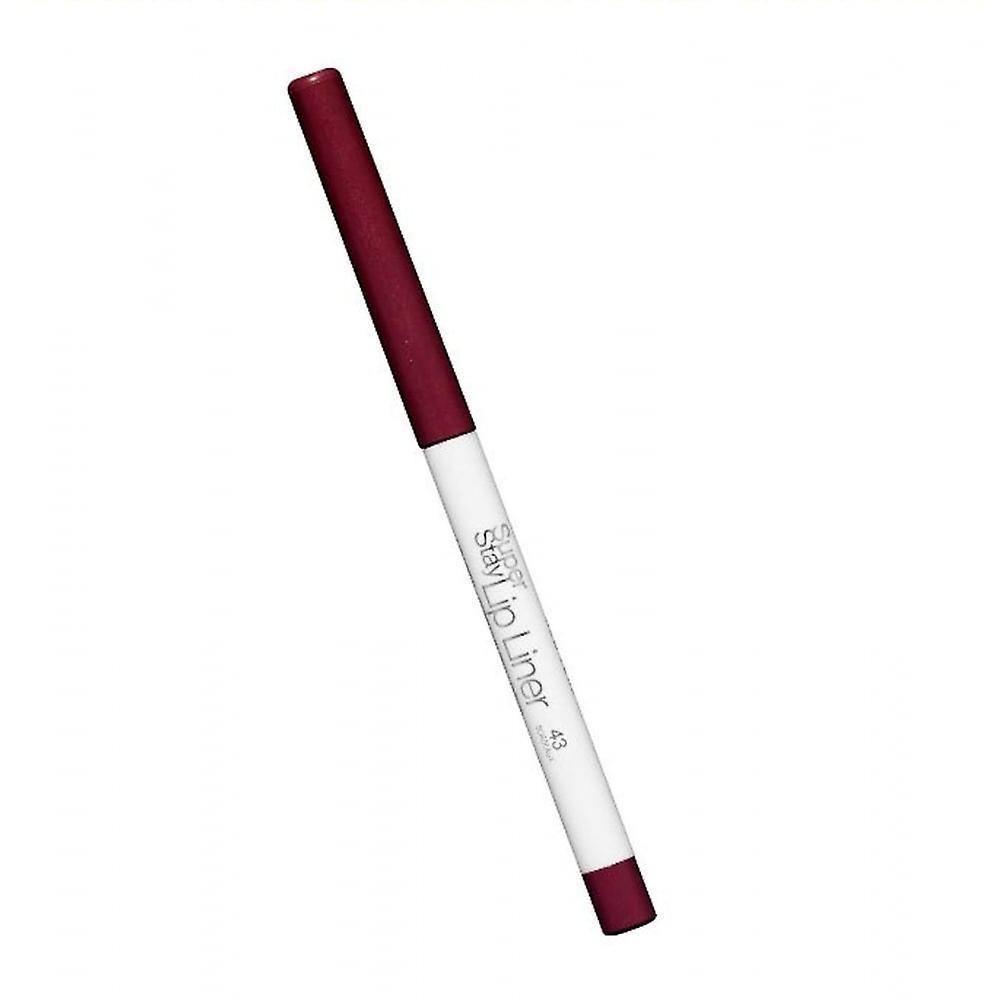 Maybelline Super Stay Lip Liner 43 Bordeaux ( Non-carded) - www.indiancart.com.au - Lip Liner - Maybelline - Maybelline