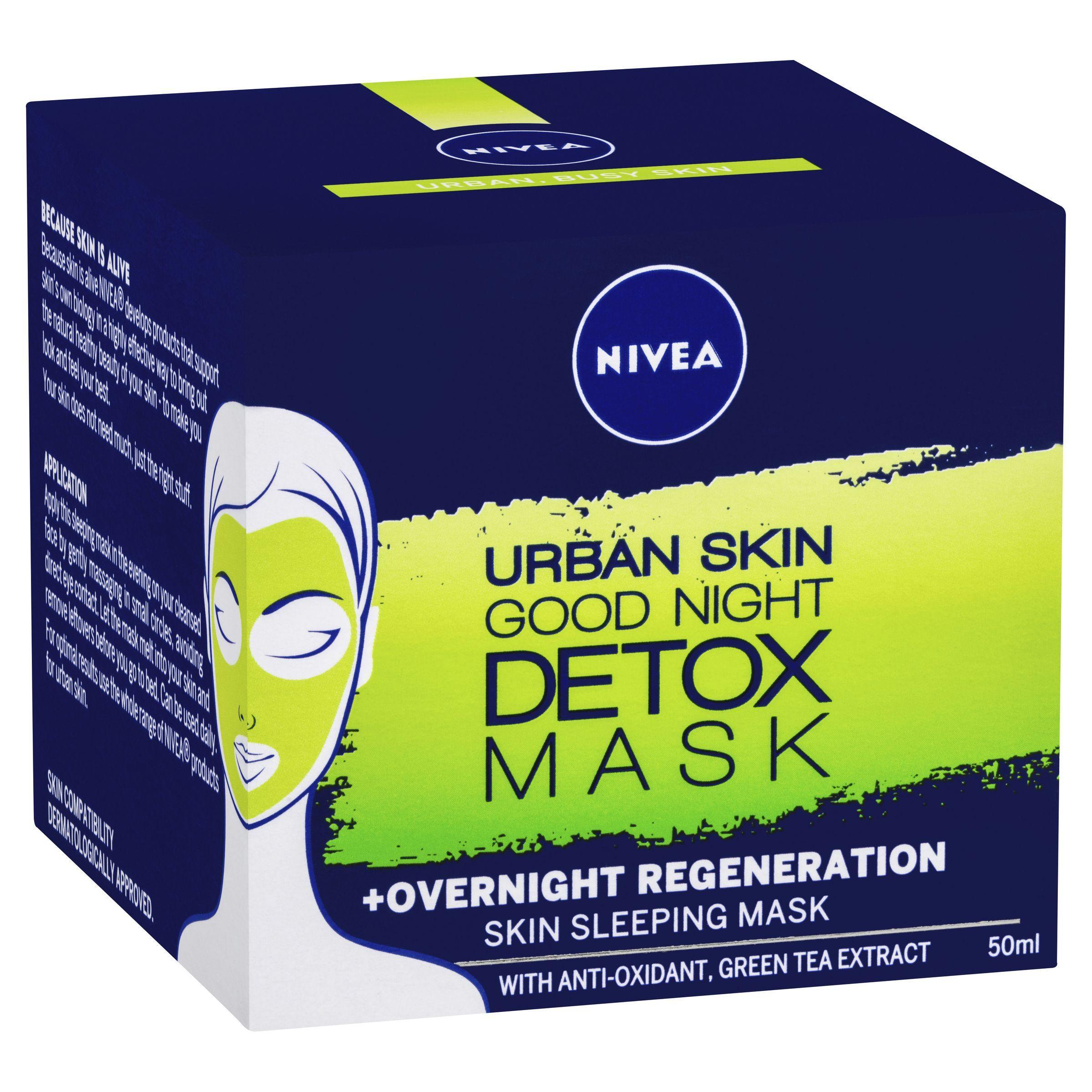 NIVEA 50mL DETOX MASK URBAN SKIN GOOD NIGHT - www.indiancart.com.au - cream - Nivea - Nivea