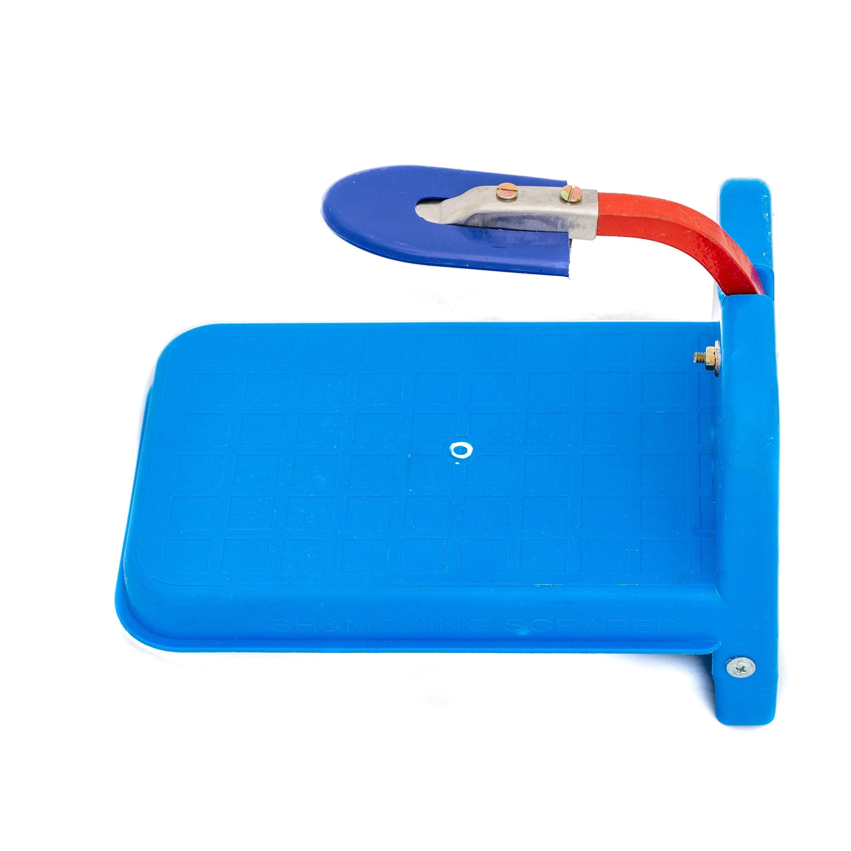 Plastic Light Weight Table Top Movable Fiber Coconut Scraper Grater Chirava (Blue) - www.indiancart.com.au - Bench Scrapers - - Indian Cart