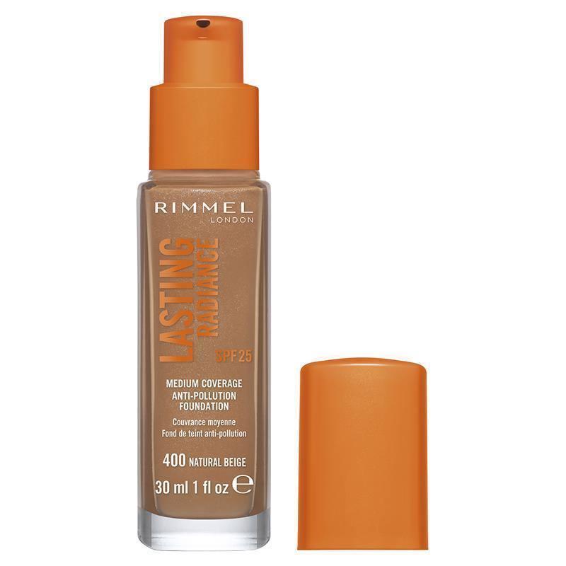 RIMMEL 30mL LASTING RADIANCE FOUNDATION 400 NATURAL BEIGE SPF 25 (CARDED) - www.indiancart.com.au - Foundation - Rimmel - Rimmel