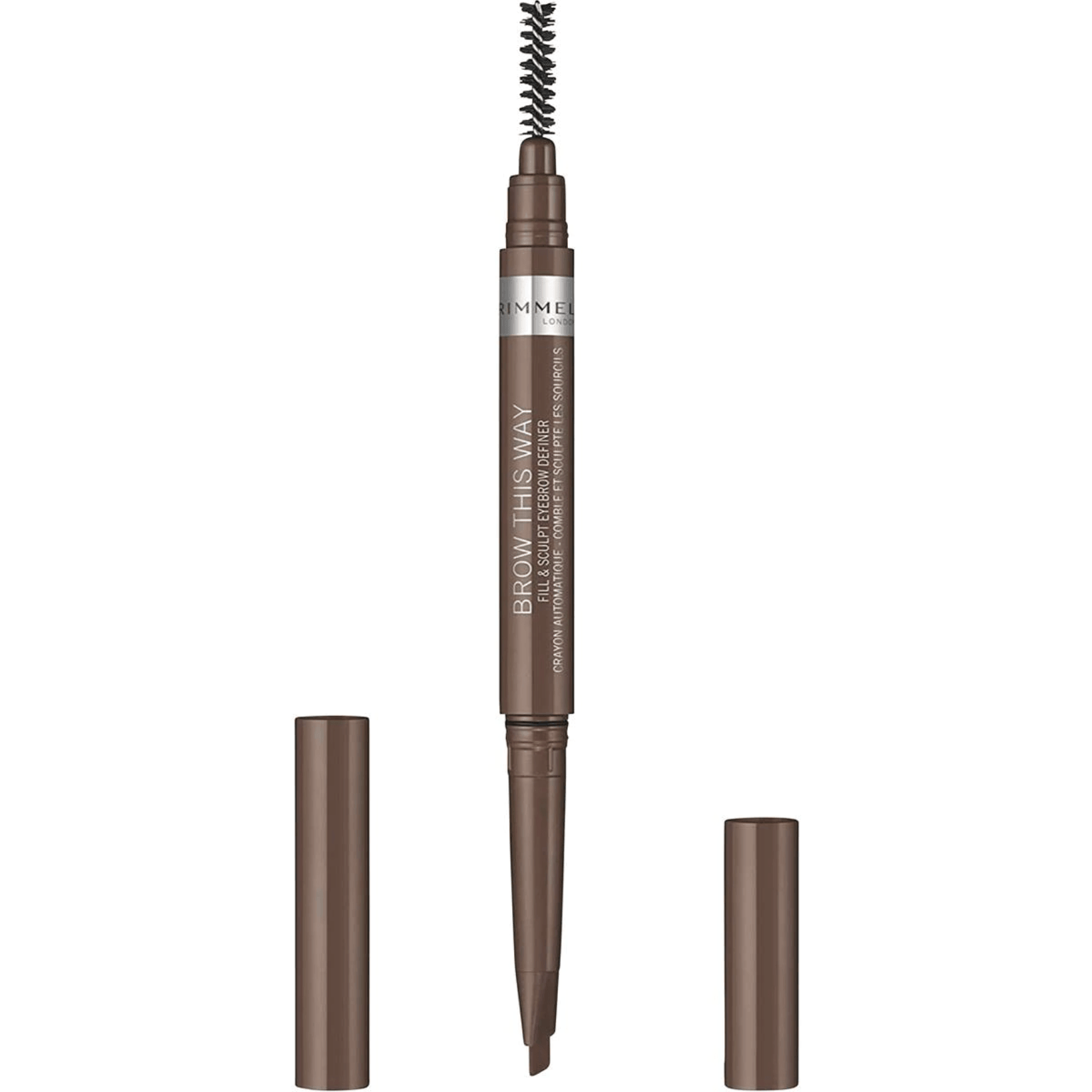 Rimmel Brow This Way 2 in 1 Fix & Sculpt Eyebrow Definer- Medium Brown - www.indiancart.com.au - Eyebrow care - Rimmel - Rimmel