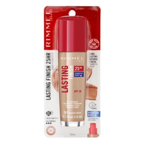 Rimmel Lasting Finish 25Hr Liquid Foundation SPF20 201 Classic Beige 30ml - www.indiancart.com.au - Foundations & Concealers - Rimmel - Rimmel