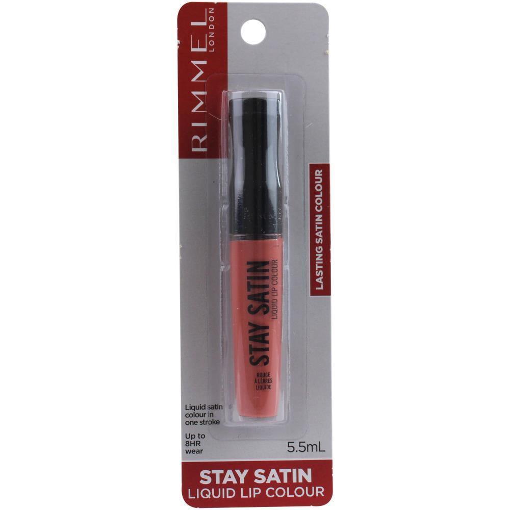 RIMMEL LONDON 5.5mL STAY SATIN LIQUID LIP COLOUR 210 IT GIRL (CARDED) - www.indiancart.com.au - Lip Colour - Rimmel - Rimmel