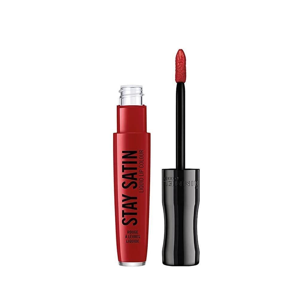 RIMMEL LONDON 5.5mL STAY SATIN LIQUID LIP COLOUR 500 REDICAL (CARDED) - www.indiancart.com.au - Lip Colour - Rimmel - Rimmel