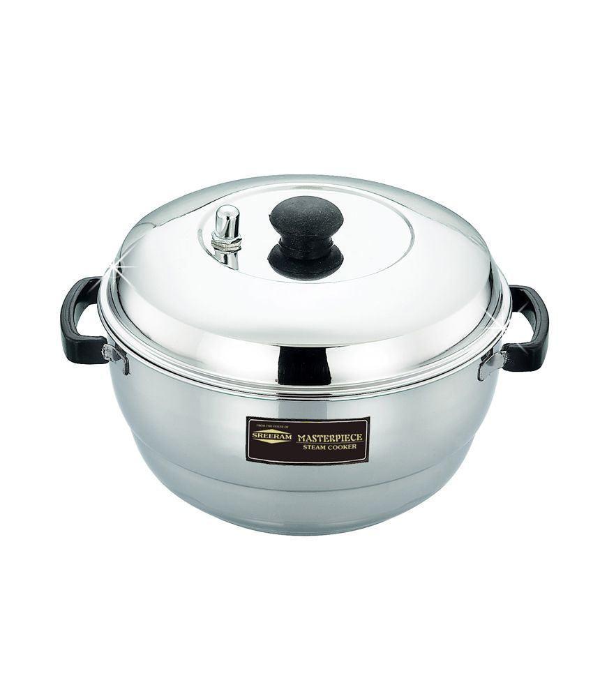 SREERAM Masterpiece STEAM Cooker with IDLY Plates and Steamer - www.indiancart.com.au - Cookware Sets - - Sreeram